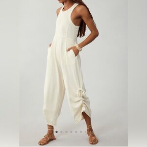 Anthropologie Daily Practice Horizon Wide Leg Jumpsuit Romper NWOT